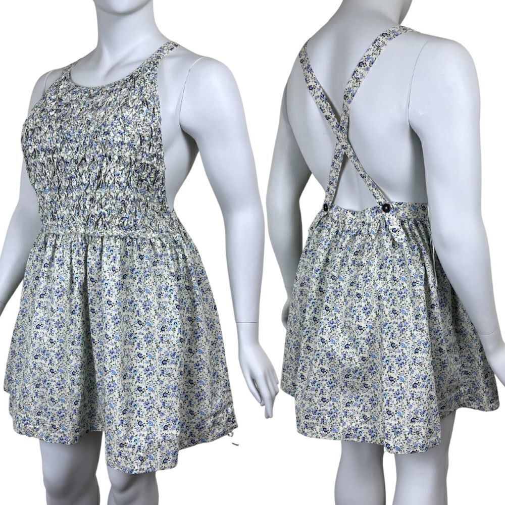 Free People Petunia Women Size XL Smock Ditsy Floral Skirtalls Skirt Mini Dress